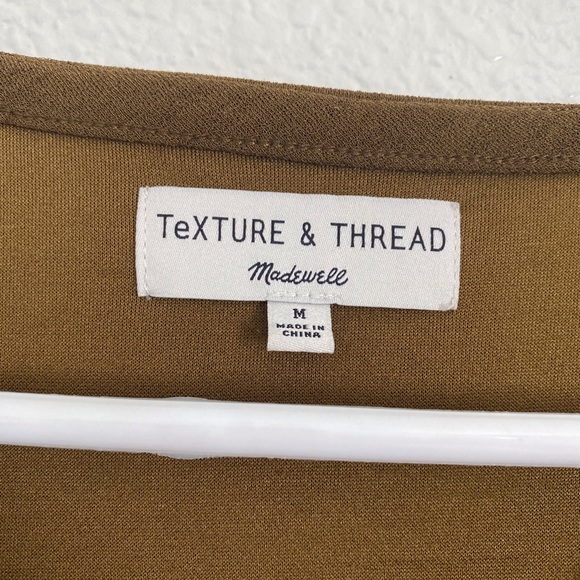 MADEWELL ARMY GREEN BUTTON DOWN DRESS - Picture 6 of 6